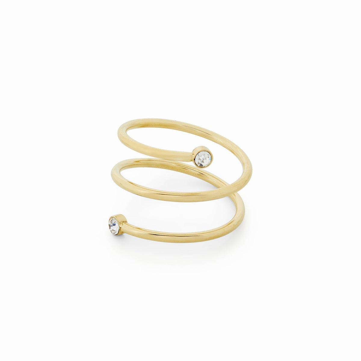 Riza – Spiral ring with stone