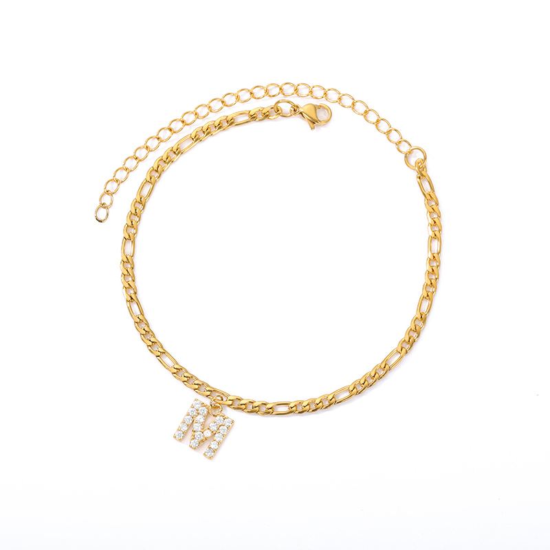 Ankle with Initial - Ankle bracelet with your initial
