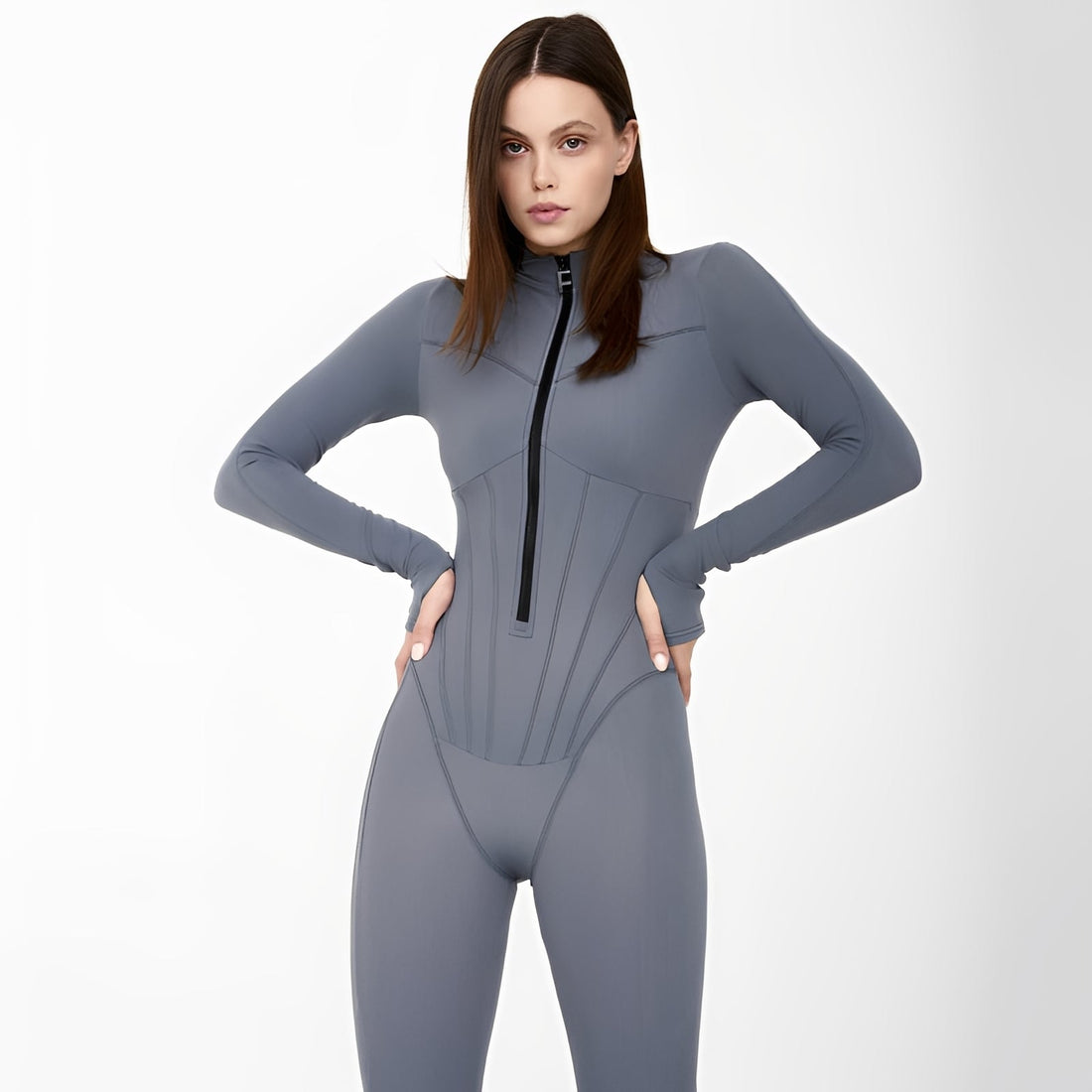 Fionn - Long Sleeve Fitted Jumpsuit