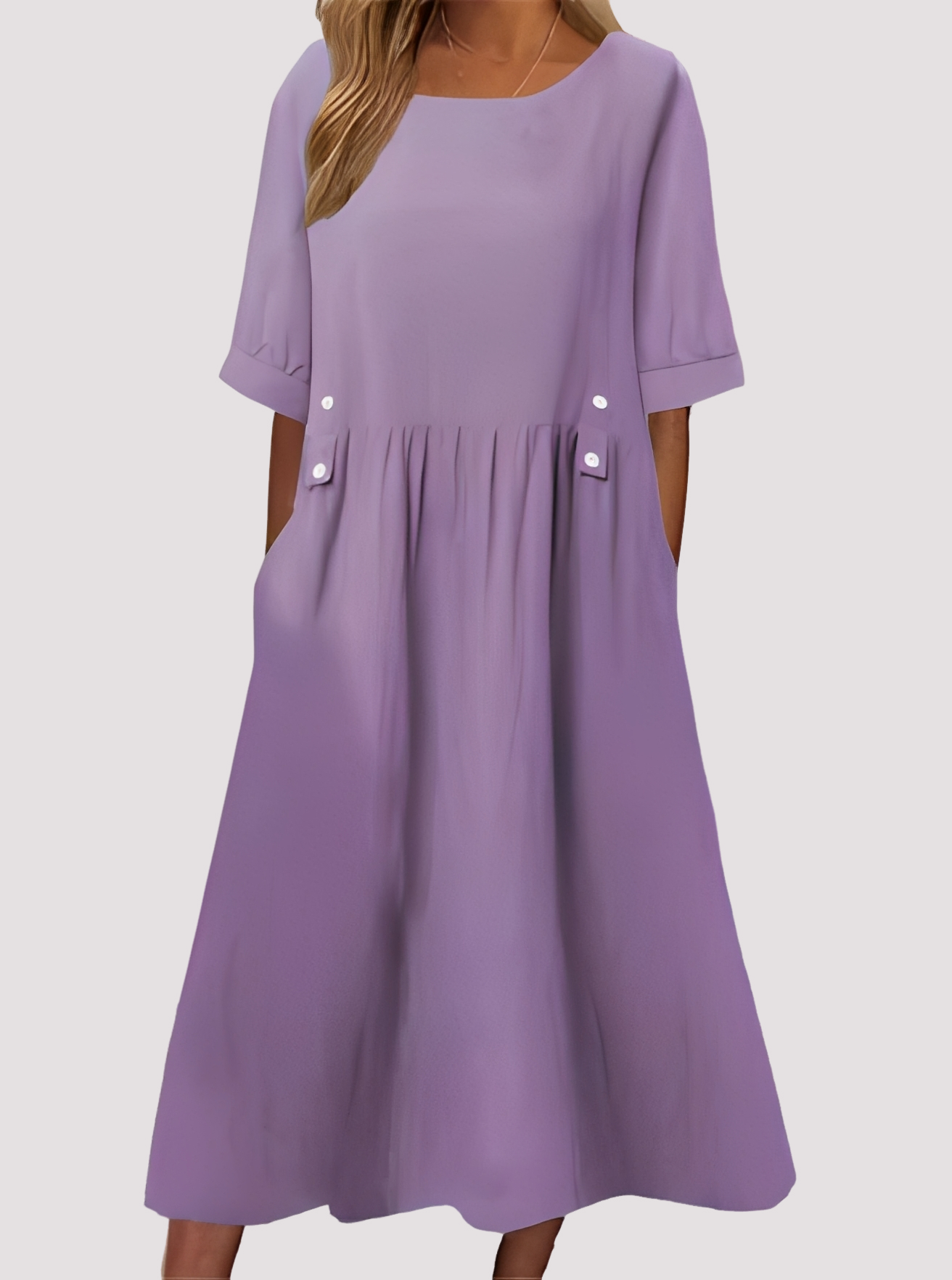 Julie - Casual Dress with Pockets for Women