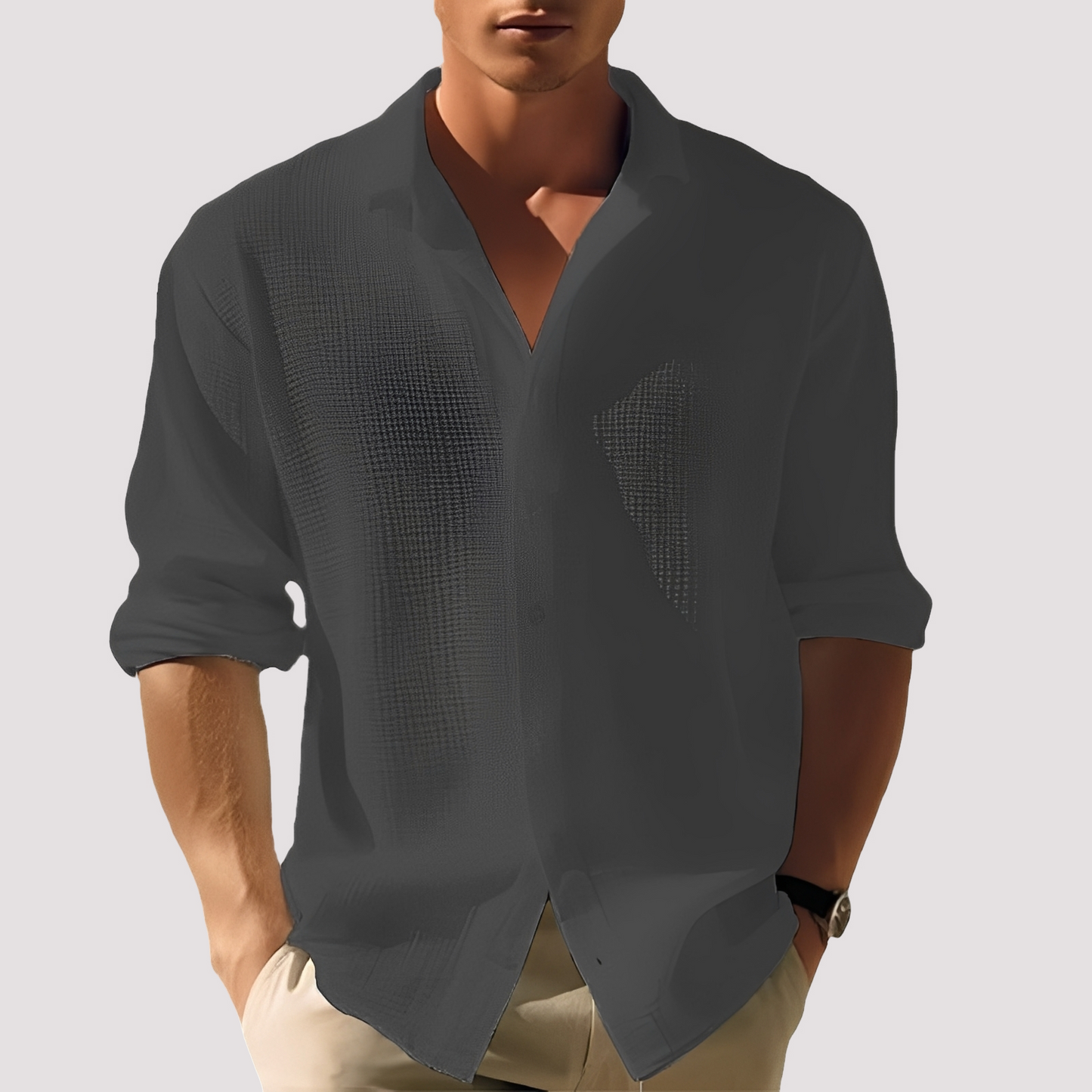 Ollie - Men's comfortable button-up shirt