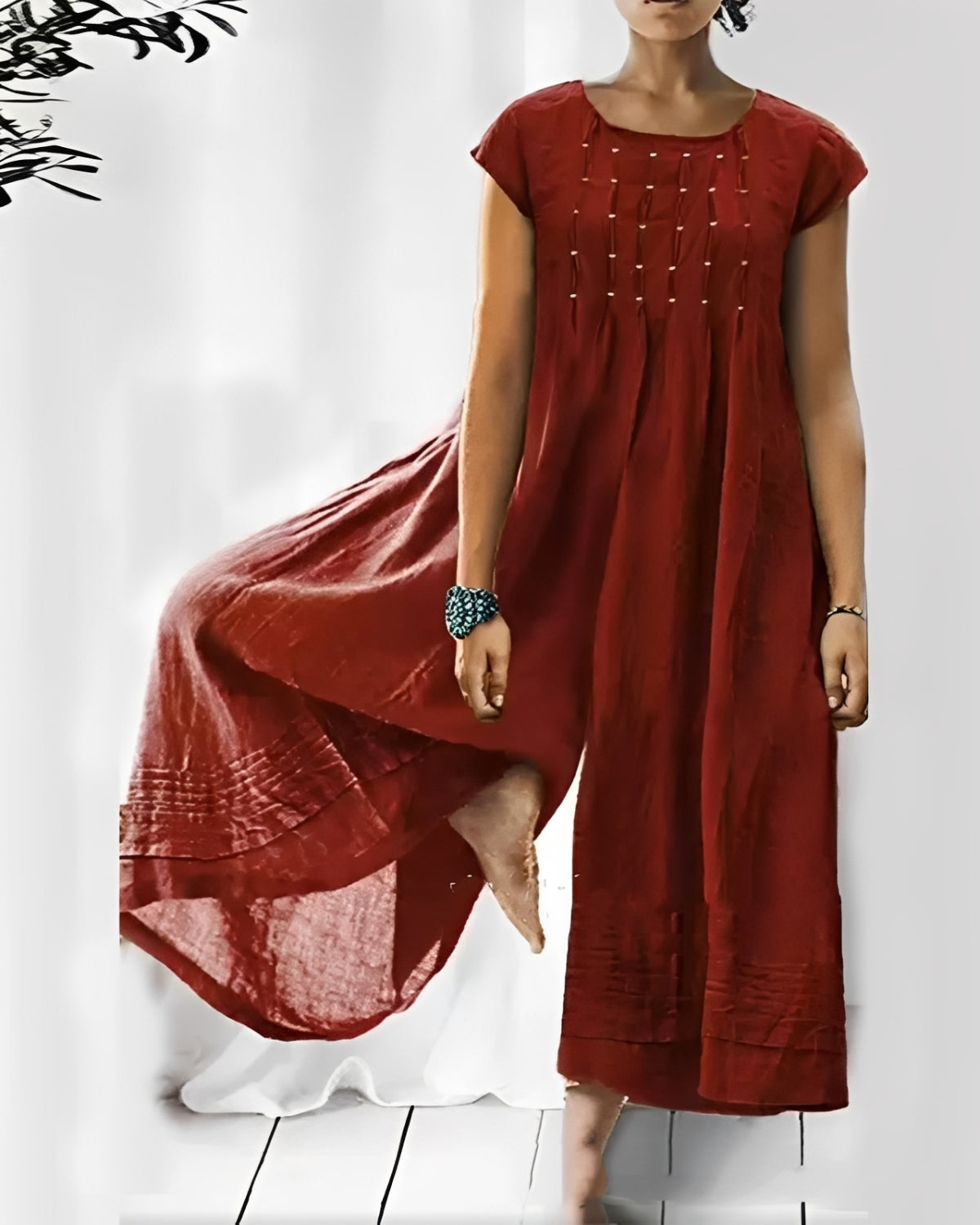 Claudia - Stylish short-sleeve jumpsuit for women