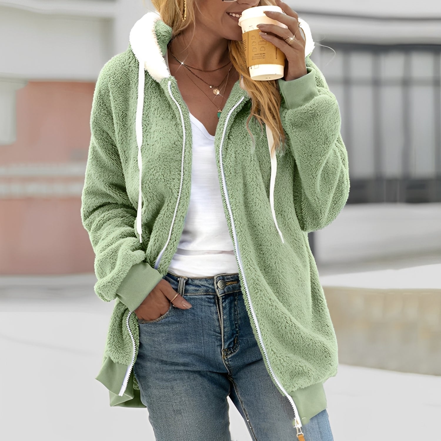 Chloe - Warm hooded jacket for women