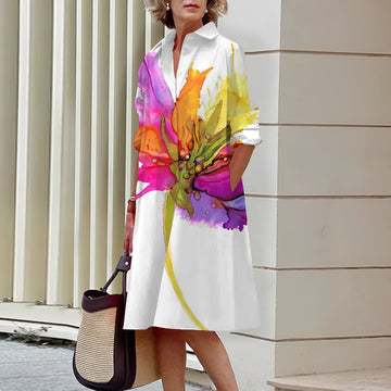 Vevien - Trendy flowy dress