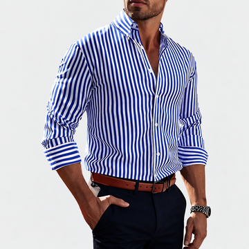 Hassan - Classic Shirt with Stripes for Men