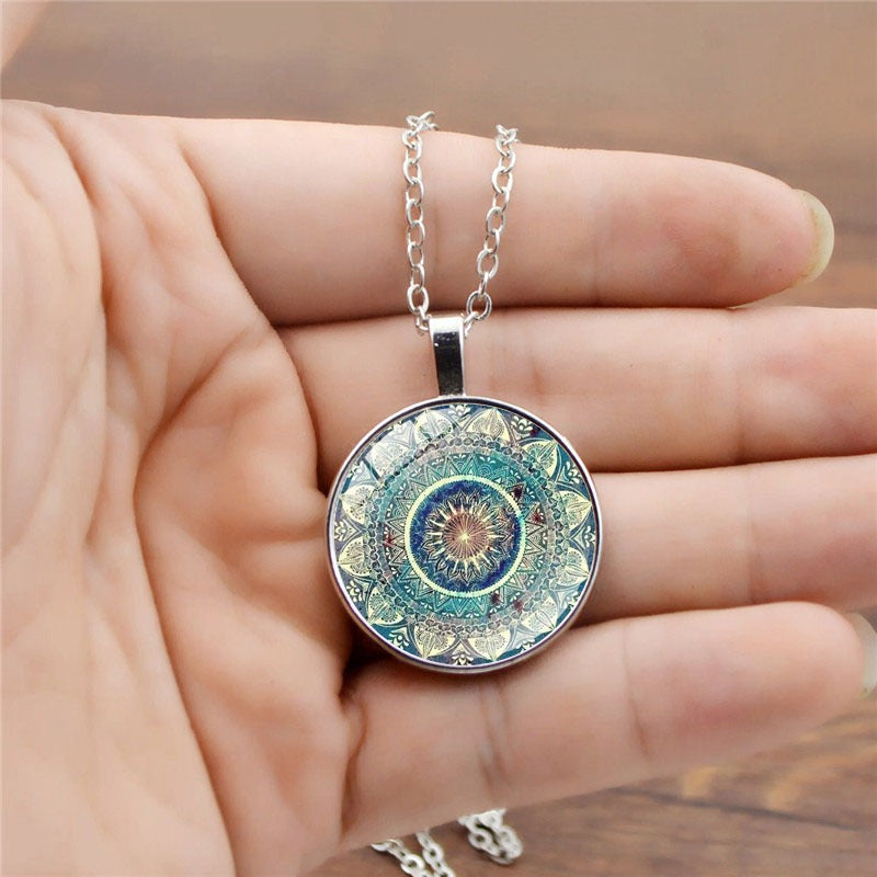 Indira – Blue Mandala Harmony Necklace
