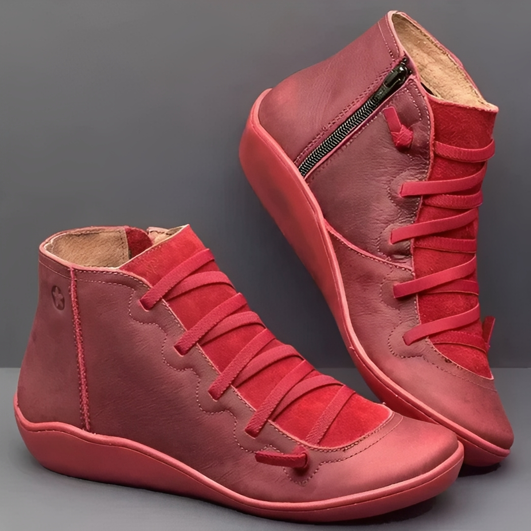 Verra – Casual Lace-Up Ankle Boots for Women