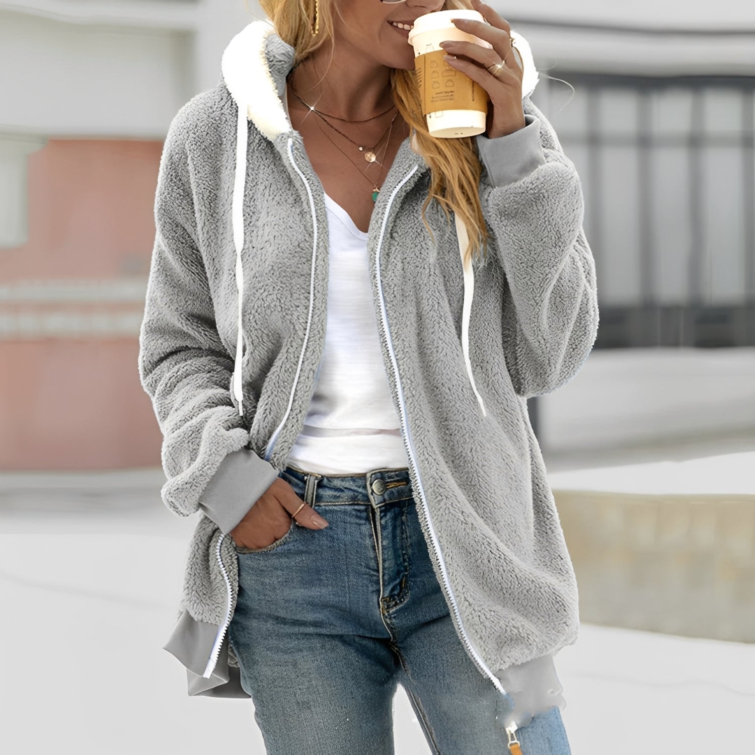 Chloe - Warm hooded jacket for women