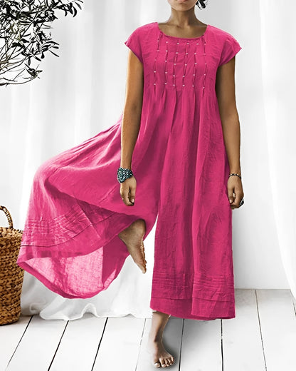 Claudia - Stylish short-sleeve jumpsuit for women