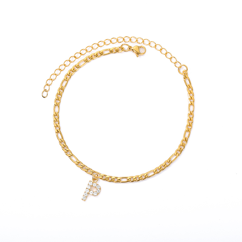 Ankle with Initial - Ankle bracelet with your initial