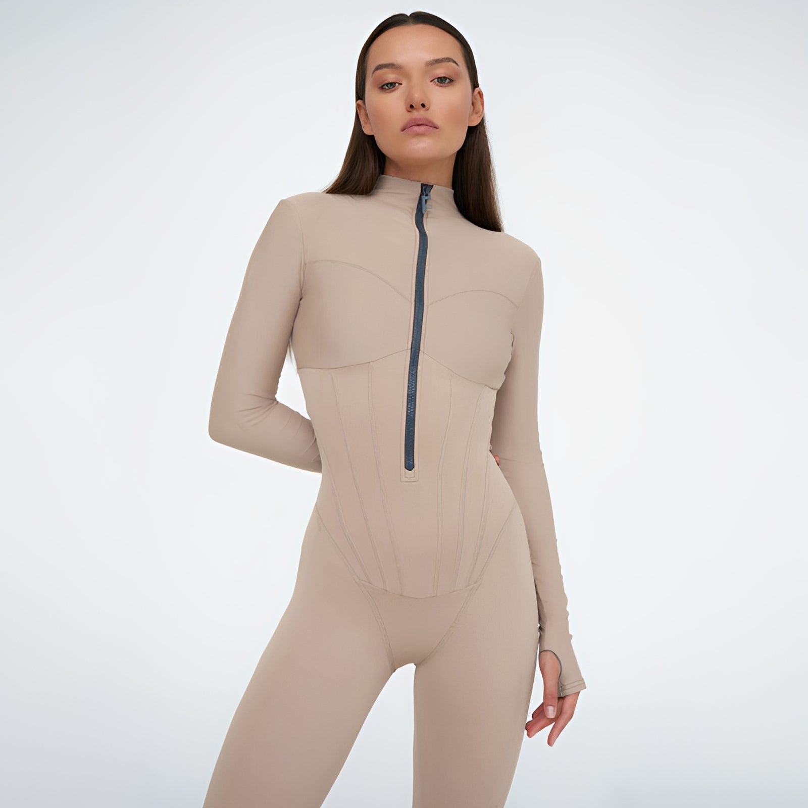 Fionn - Long Sleeve Fitted Jumpsuit