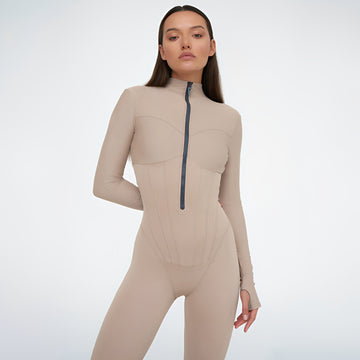 Fionn - Long Sleeve Fitted Jumpsuit