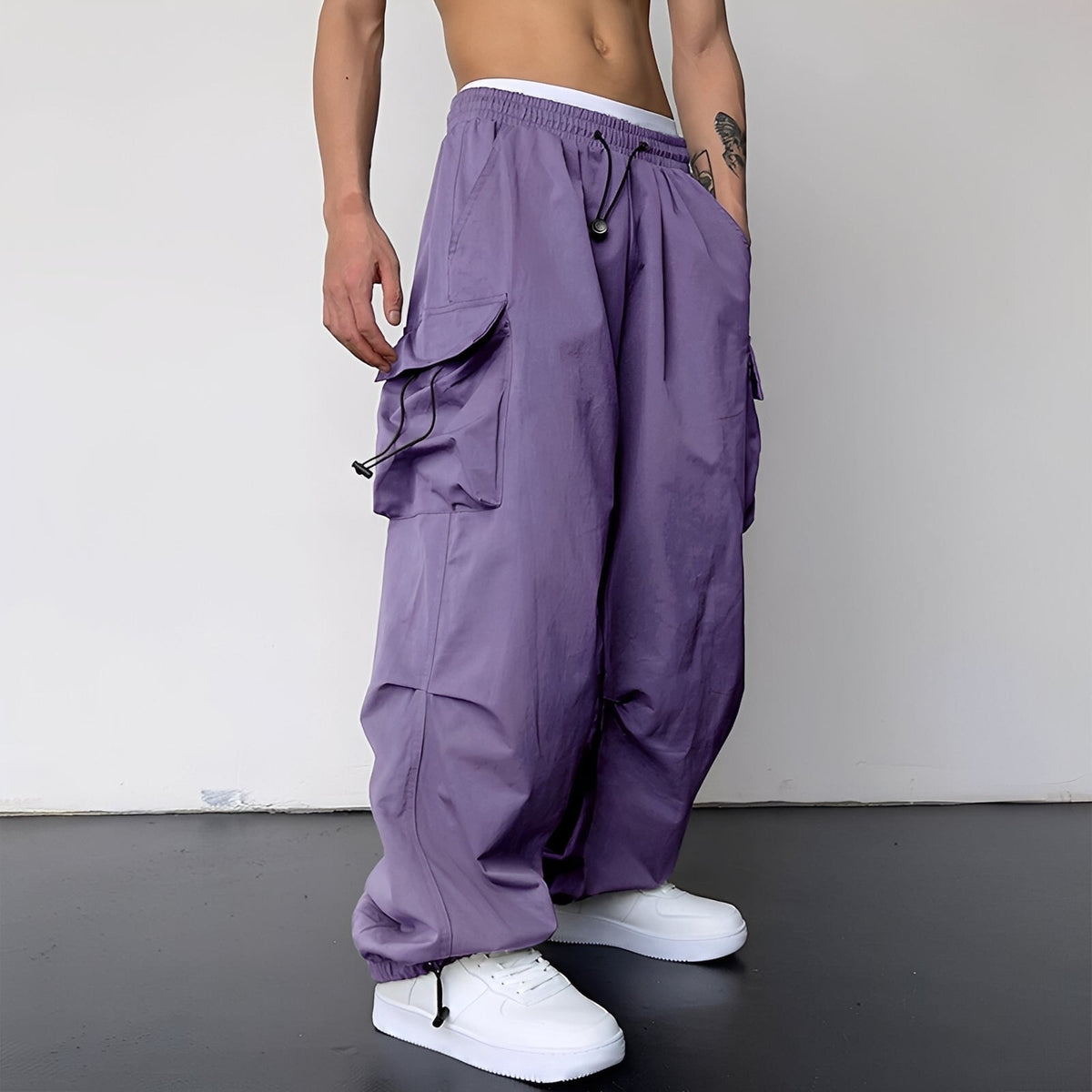 Kaleb - Stylish cargo pants in loose fit