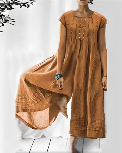 Claudia - Stylish short-sleeve jumpsuit for women