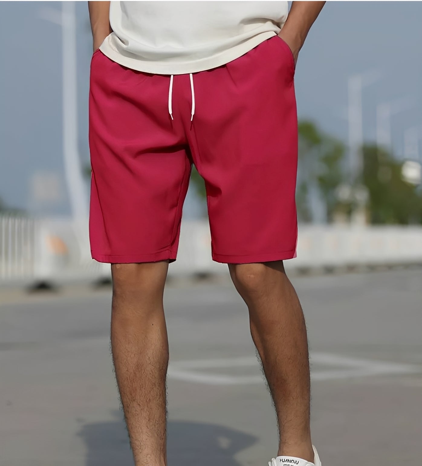 Tristan - Men's relaxed drawstring shorts