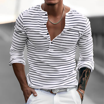 Thomson - Stylish Striped Long Sleeve Shirt
