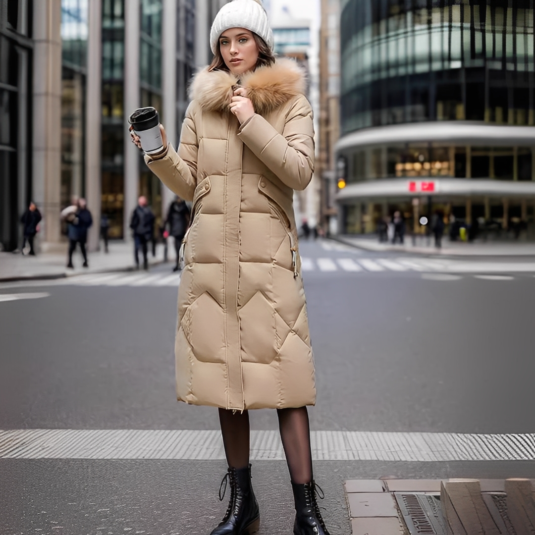 Marcellette - Elegant and warm coat with hood