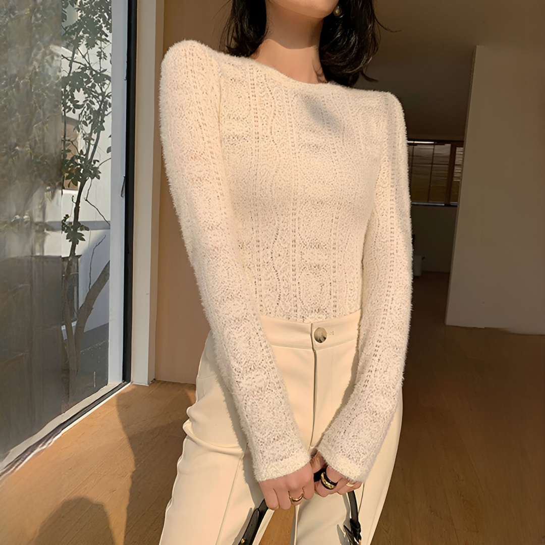 Perlaine - Comfortable long-sleeve top