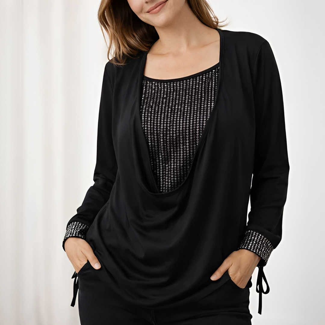 Klarise - Women's stylish long sleeve blouse