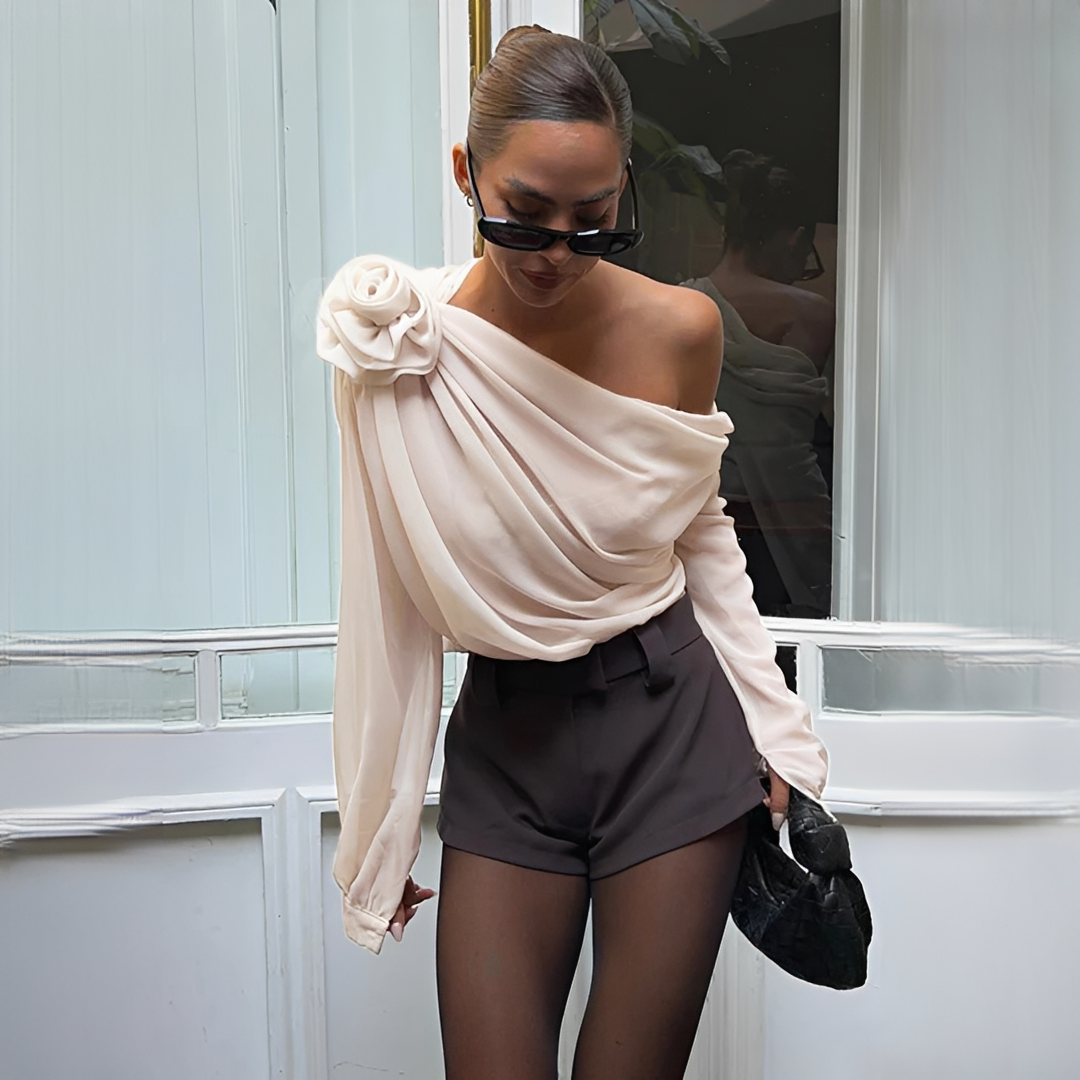 Ellise - Fashionable asymmetrical blouse