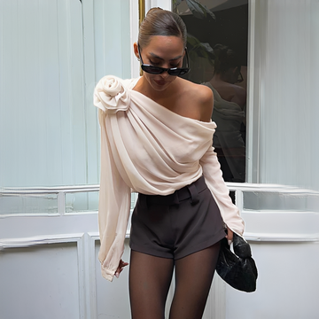 Ellise - Fashionable asymmetrical blouse