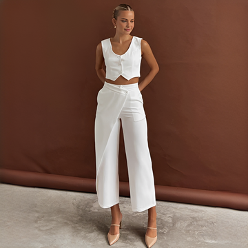 Agnes - Trendy Vest and Trousers Set