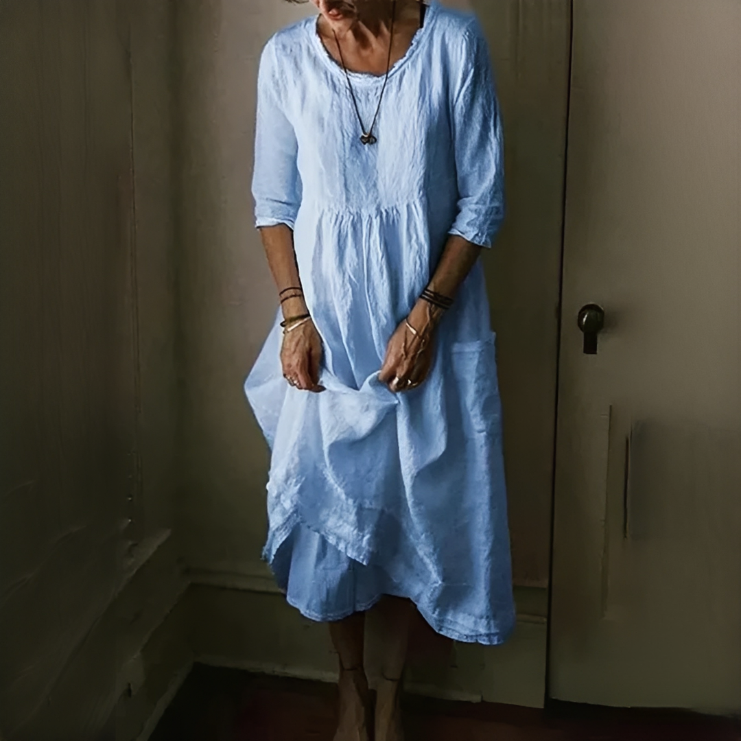 Aimee - Comfortable Pleated Dress