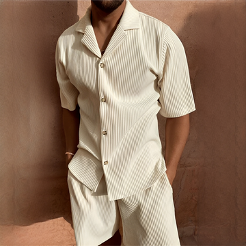 Junmar - Men's casual shirt and shorts set