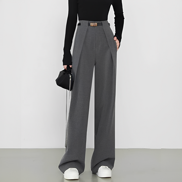 Hasmin - Essential pockets straight trousers