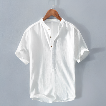 Thiago - Stand Collar Polo Shirt