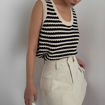 Eloise - Chic striped cardigan