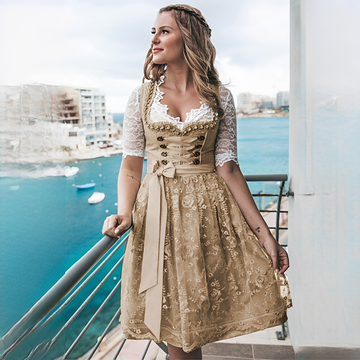 Mayette - Elegant vintage dress for women (Lining not included)