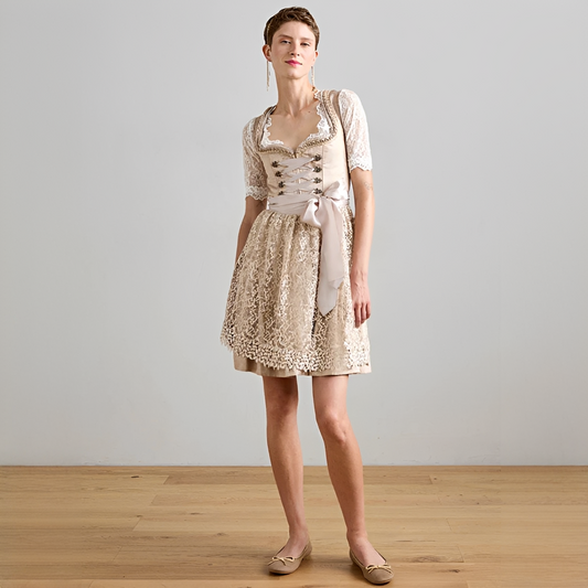 Eunes - Stylish women's lace-up dress