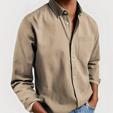 Kaspar - Casual long-sleeve shirt for men