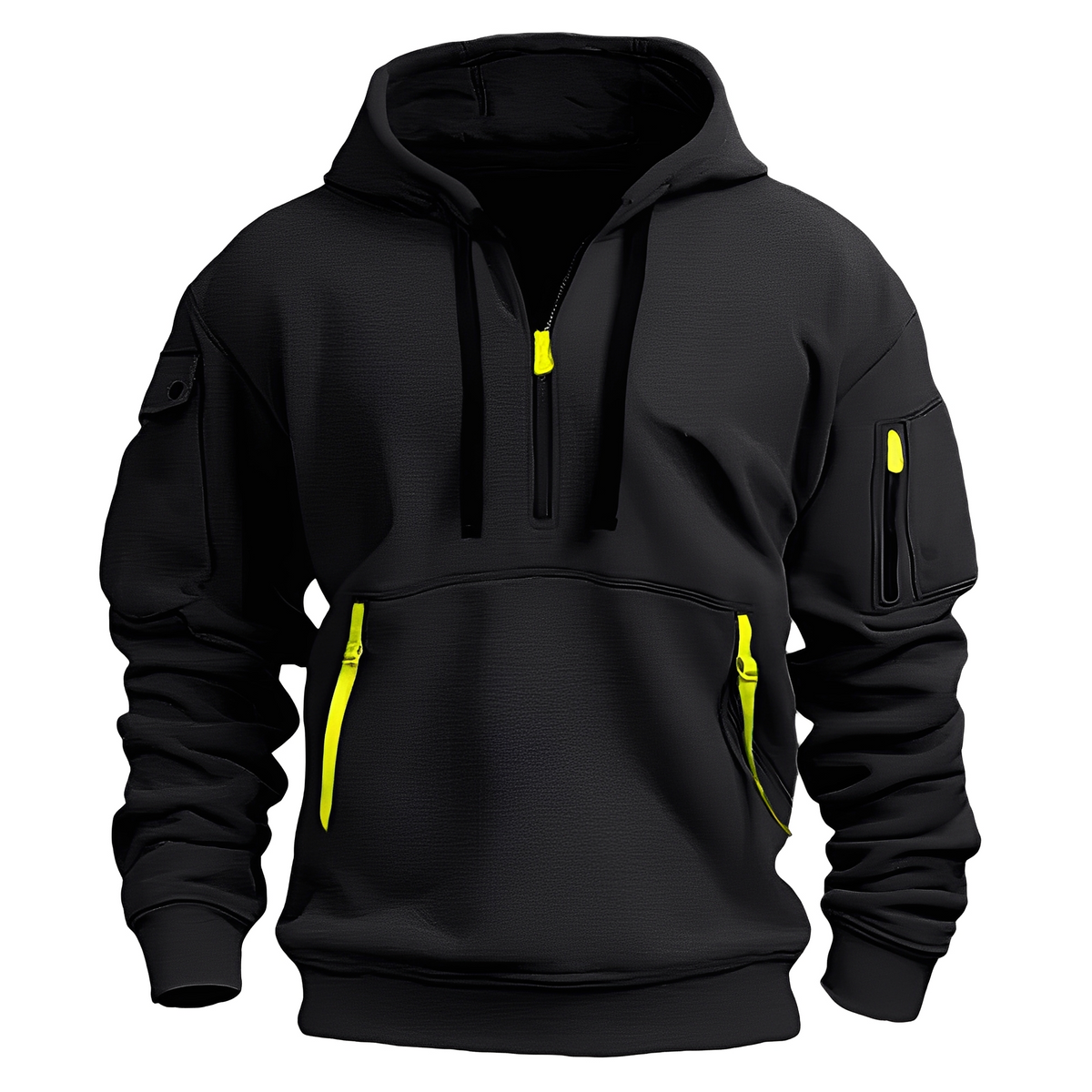 Paxton - Cozy hoodie jacket with half zipper