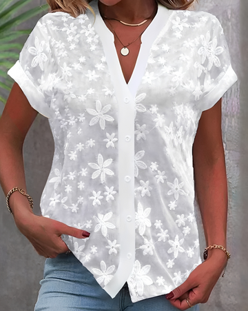 Delaney - Stylish Button Down Blouse