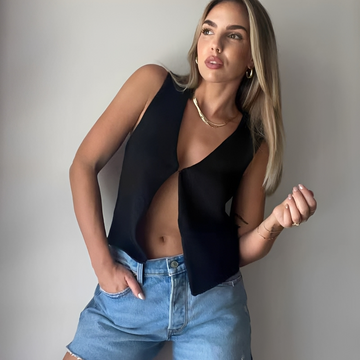 Ellaine - Fashionable Sleeveless Vest