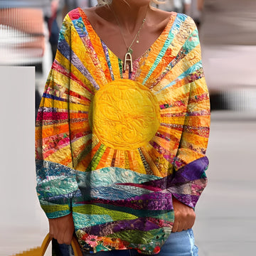 Sidonie - Colorful, loose-fitting blouse for women