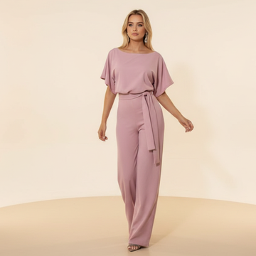 Eunise - Stylish Belted Jumpsuit