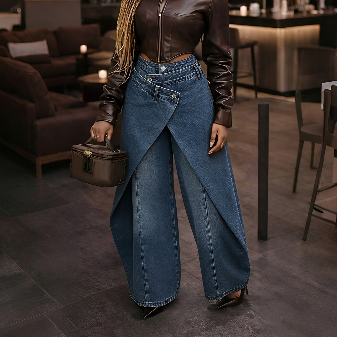 Cheska - Chic Cross Front Pants