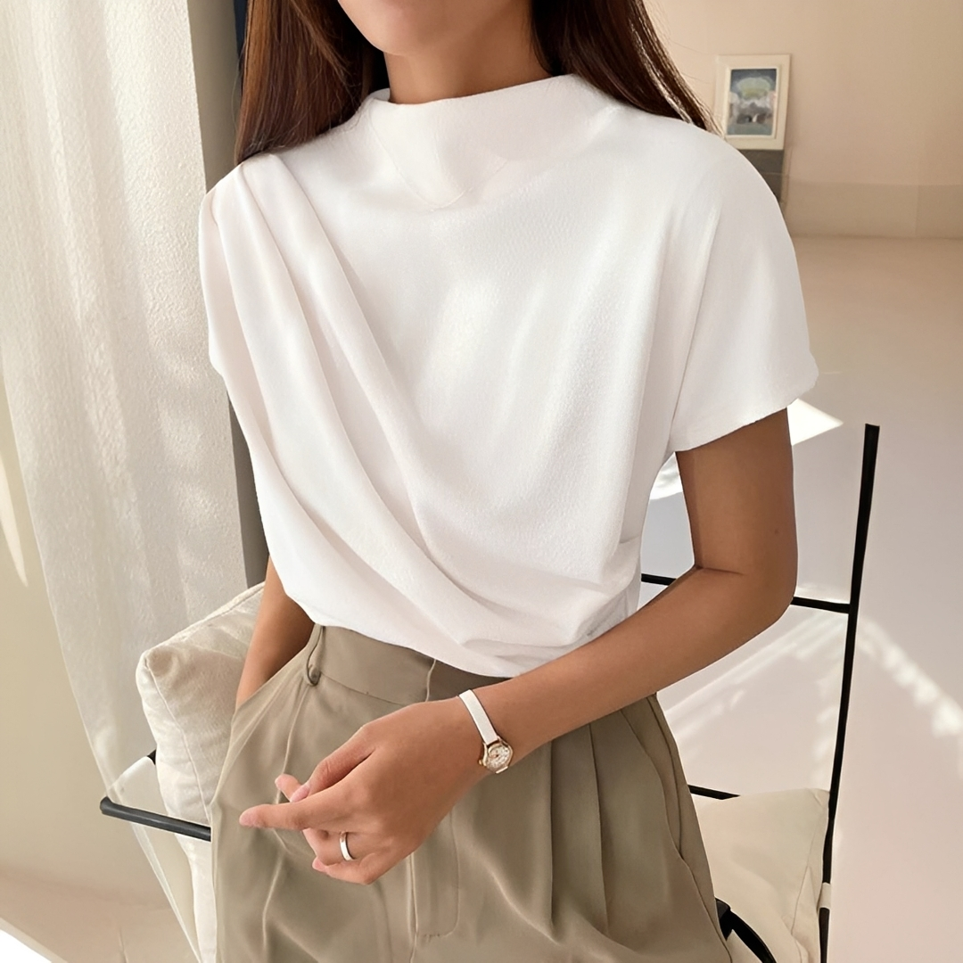 Janica - Short Sleeve Blouse for Everyday Wear