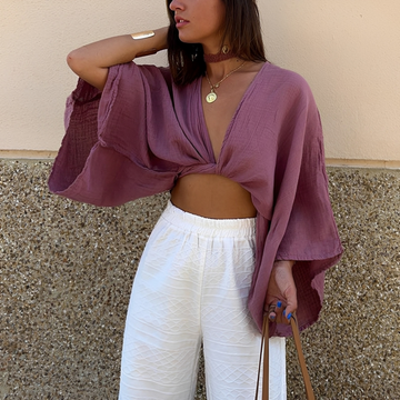 Arabella - Stylish Blouse with Front Tie
