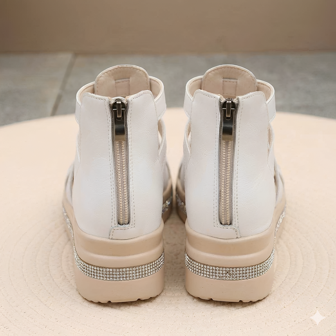Eileen - Stylish Back Zippered Sandals