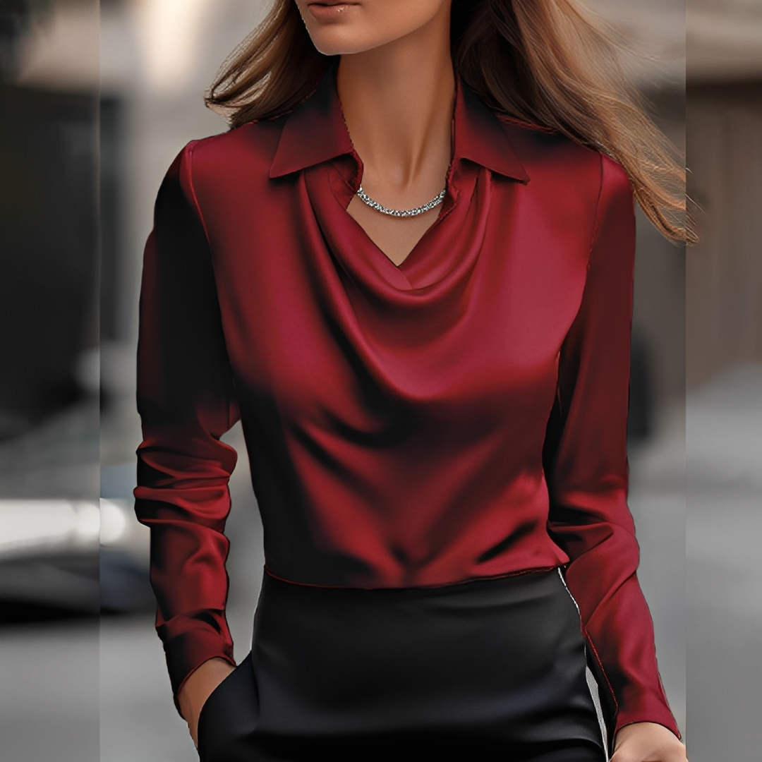 Laurentine - Sophisticated Blouse with Long Sleeves for Women