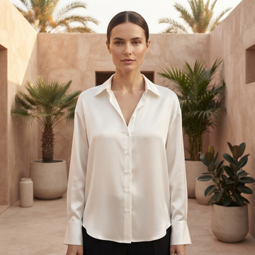 Chazzy - Casual Shiny Blouse