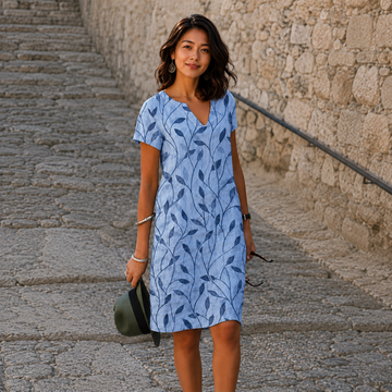 Josette - Relaxed V-Neck Midi Dress