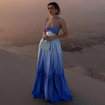 Corina - Elegant Spaghetti Strap Maxi Dress