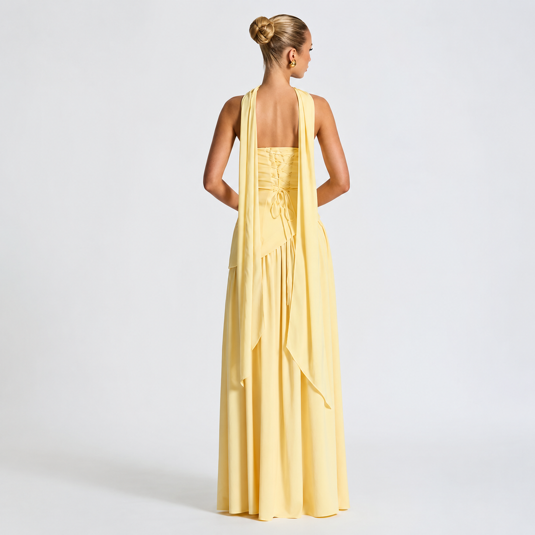 Fatimea - Stylish Strapless Maxi Dress