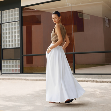 Arianne - Long pleated skirt