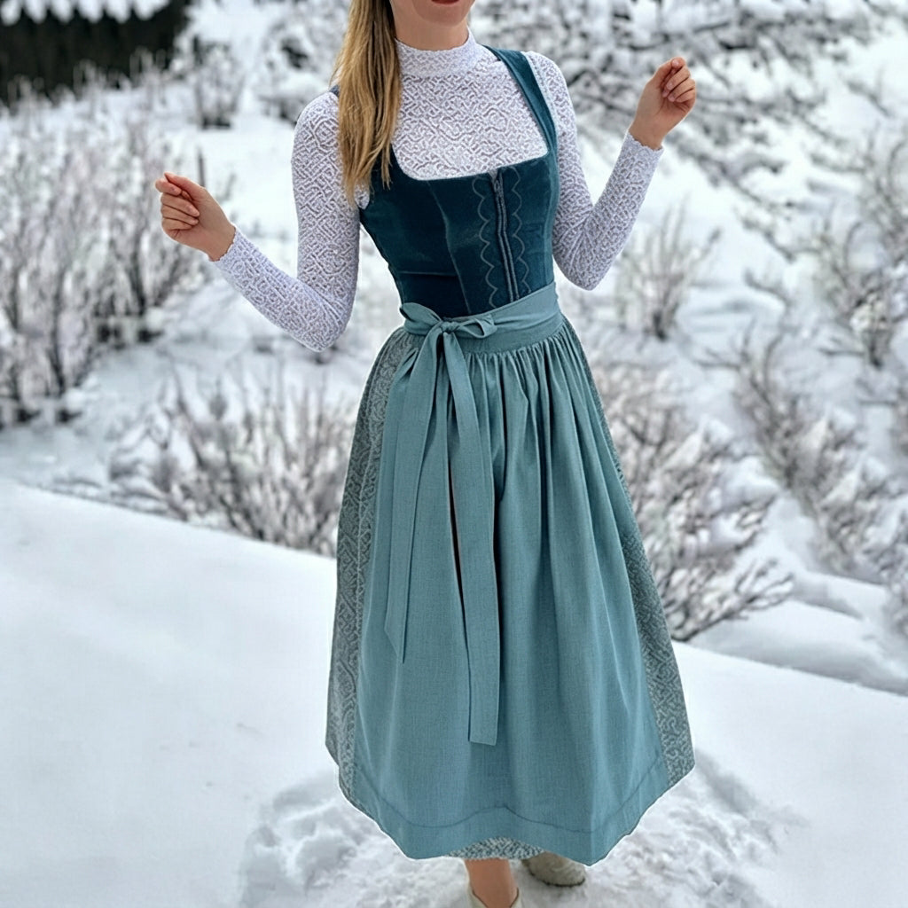 Muriel - Elegant Traditional Dirndl Dress (Lining not included)